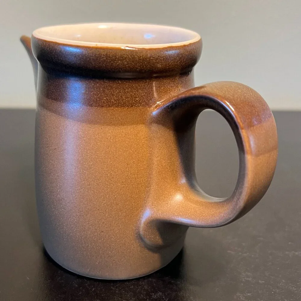 Vintage MIKASA Potters Art Stoneware Creamer PK012 BUCKSKIN ~ Ben Seibel Design